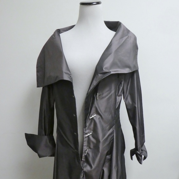 ANETT ROSTEL WIDE COLLAR MAXI DRESS ART WEAR 38 M - Picture 5 of 8